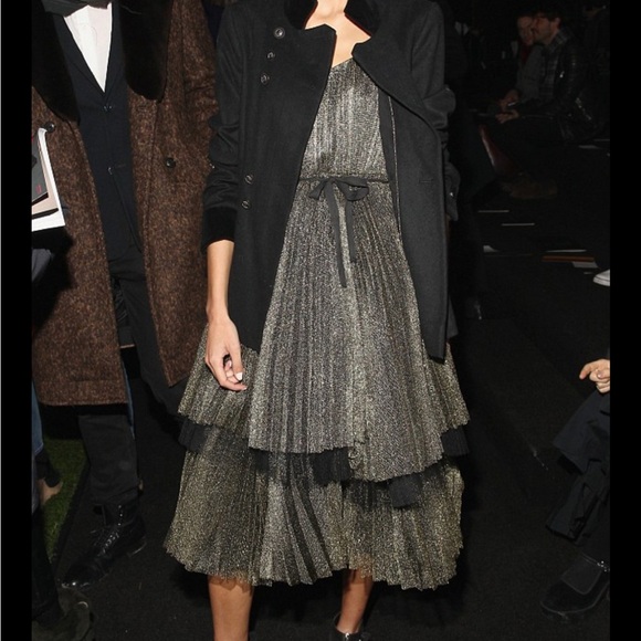 Marc jacobs gold tulle dress midi size 0 - Picture 3 of 15